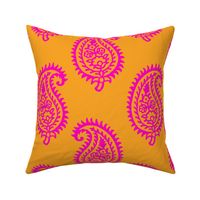 PAISLEY POP - ORANGE/PINK