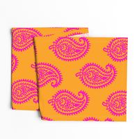 PAISLEY POP - ORANGE/PINK