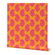 PAISLEY POP - ORANGE/PINK