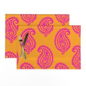 PAISLEY POP - ORANGE/PINK