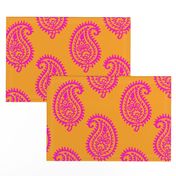 PAISLEY POP - ORANGE/PINK