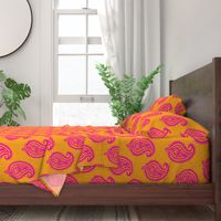 PAISLEY POP - ORANGE/PINK