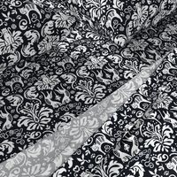 Damask Cats - BLACK