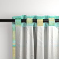 Faux linen aqua Beach stripe horizontal