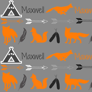 Maxwell with foxes 