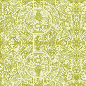 In a Victorian Lace Head Space (misty green)