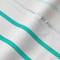 Thin Stripes Turquoise on White Vertical