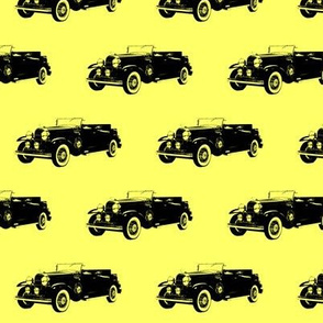Classic Car in Yellow - Small (2.5")