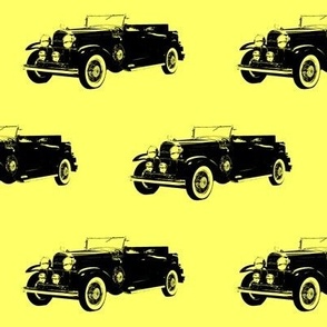 Classic Car in Yellow - Large (4")