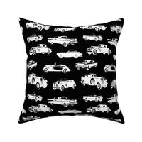 Vintage Cars on Black // Large (4")