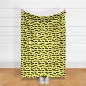 Vintage Cars on Yellow // Large (4")