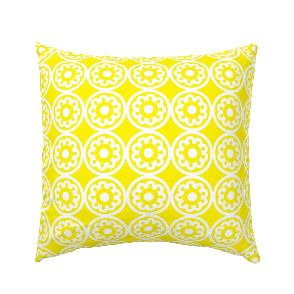 Circle Lattice Cookie in Yellow - Small