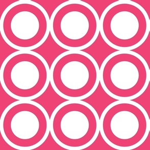 Circle Lattice in Pink | 6" Repeat