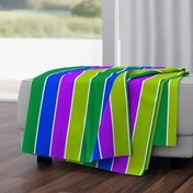 Green Fuschia  Stripes