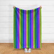 Green Fuschia  Stripes