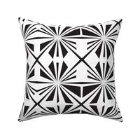 Pinwheel in White and Black | 6" Repeat
