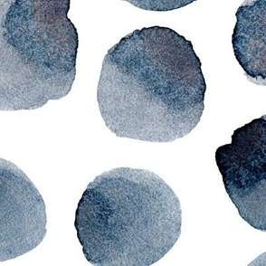 Prussian blue polka dot