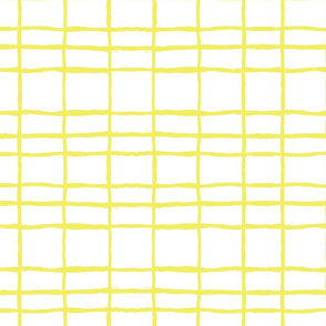 Boho Watercolor Grid in Lemon