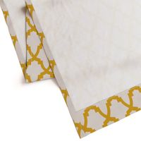 Moroccan Tile Cream Tile on Yellow
