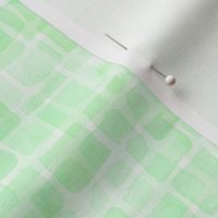 double watercolor squares in mint green