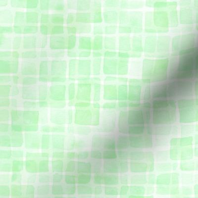 double watercolor squares in mint green