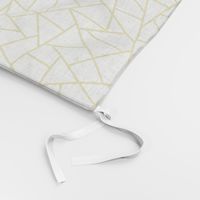 Abstract Geometric Gold on White Small