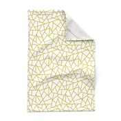 Abstract Geometric Gold on White Small