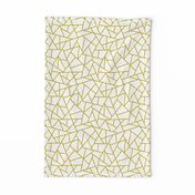 Abstract Geometric Gold on White Small