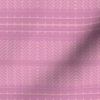 Pink and Gold Patterned Horizontal Stripe