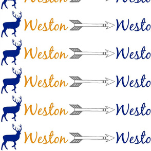 Weston with deer and arrows