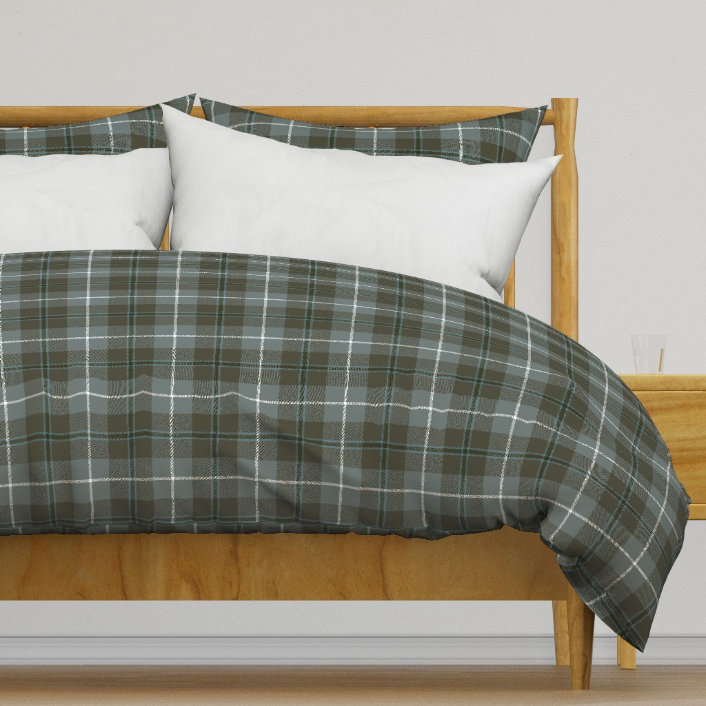 Douglas tartan, 6" weathered greys