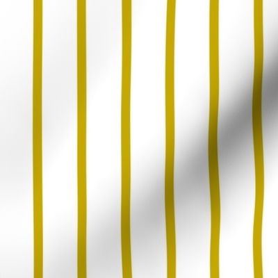 Thin Stripes Gold on White Vertical