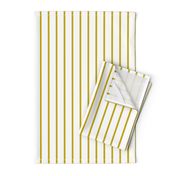 Thin Stripes Gold on White Vertical