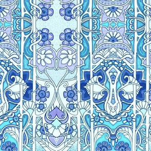 Love is an Art Nouveau Thing (blue)