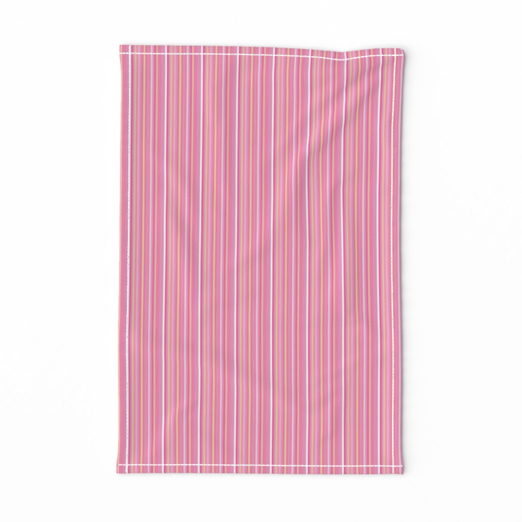 Pink White Gold Stripe