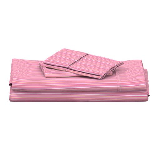 Pink White Gold Stripe