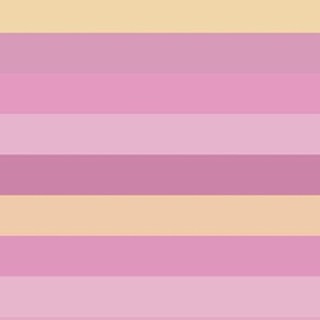 Yellow and Pink Horizontal Stripe