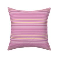 Pink and Yellow Narrow Horizontal Stripe