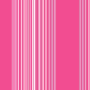 Broad Pink Stripe with Pinstripes