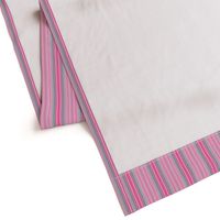 Pink Stripe with Green Purple Blue White