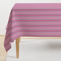 Pink Stripe with Green Purple Blue White