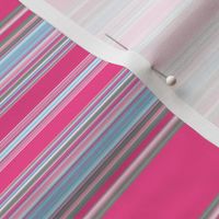 Pink and Multi Horizontal Stripe