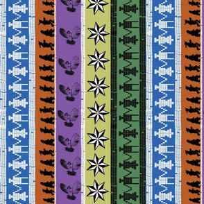 Cherokee pattern strips