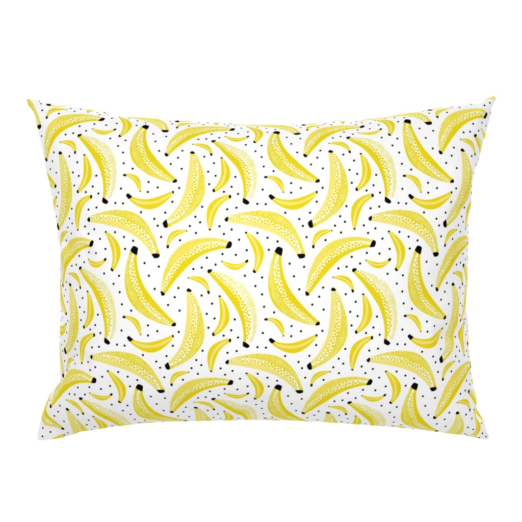 Cool polka dots banana fruit summer design for kids yellow