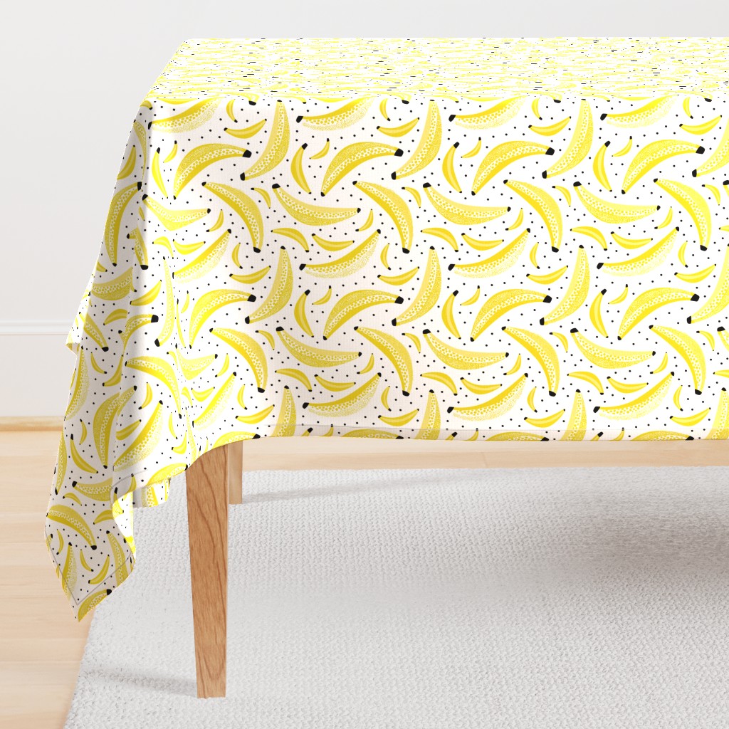 Cool polka dots banana fruit summer design for kids yellow