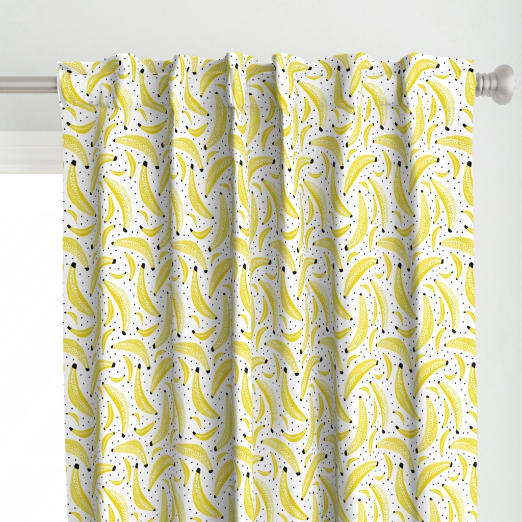 Cool polka dots banana fruit summer design for kids yellow