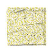 Cool polka dots banana fruit summer design for kids yellow