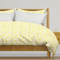 Cool polka dots banana fruit summer design for kids yellow