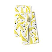 Cool polka dots banana fruit summer design for kids yellow