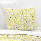 Cool polka dots banana fruit summer design for kids yellow